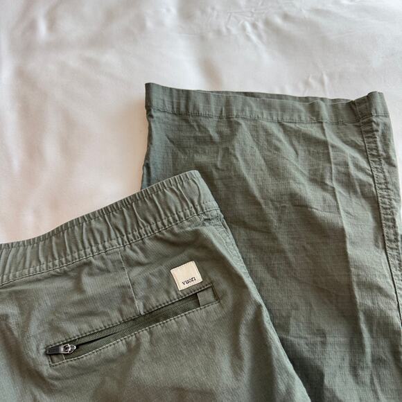 Vuori Ripstop Pants Army Green Size M Lightweight Stretch Casual Travel Joggers - Picture 5 of 6